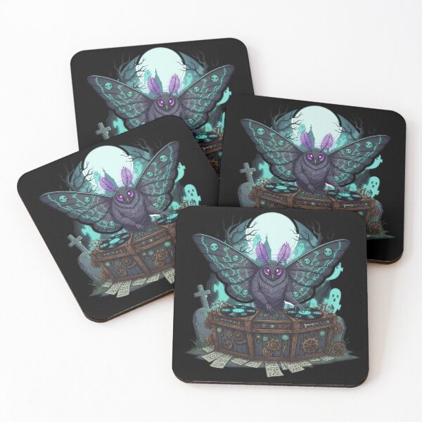 Item preview, Steampunk DJ Moth Dark Fantasy Music Illustration designed and sold by RebellDancer.
