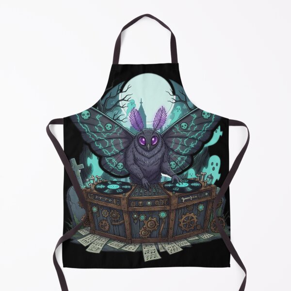 Item preview, Steampunk DJ Moth Dark Fantasy Music Illustration designed and sold by RebellDancer.