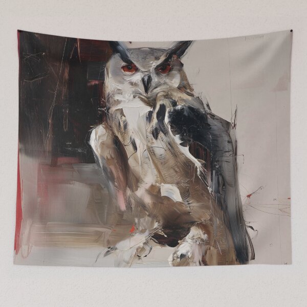 Item preview, Abstract Owl with Intense Gaze designed and sold by lautir.