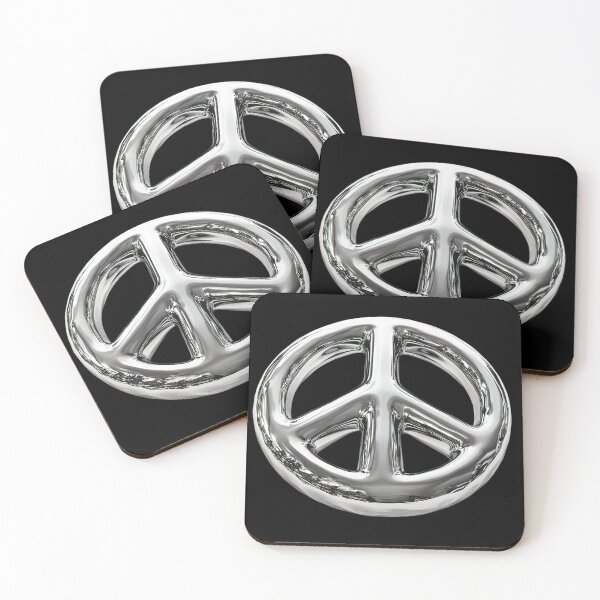 Item preview, Metal Hippie Peace Logo designed and sold by NF Designs Studio DTF.