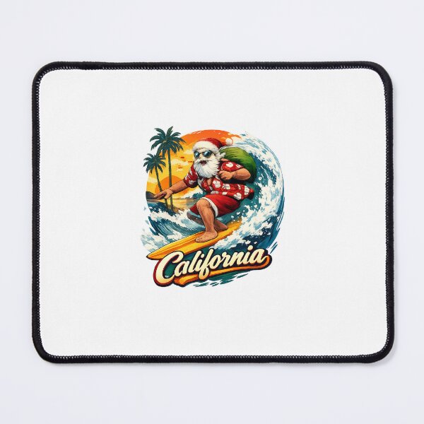 Item preview, Santa surfs in California designed and sold by Taoufik79-shop.