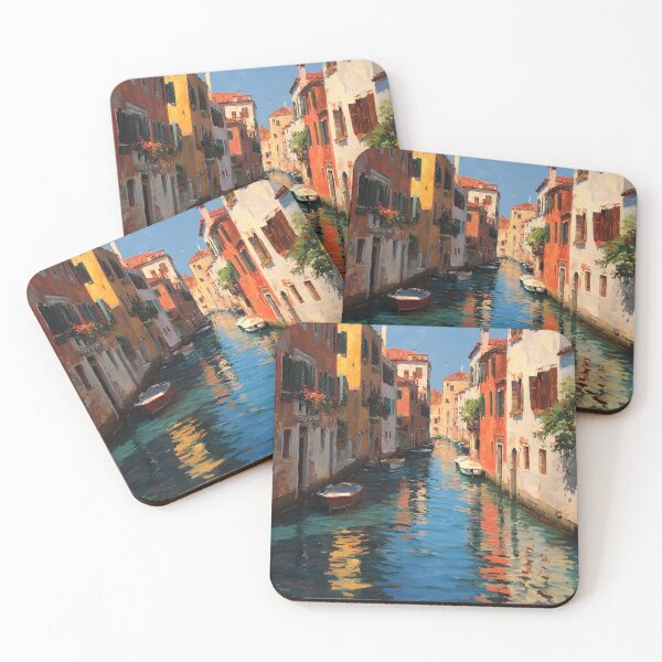 Item preview, Venice Canal Scene with Colorful Buildings and Boats designed and sold by daila70.