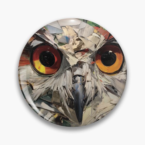Item preview, Colorful Abstract Owl Portrait designed and sold by lautir.