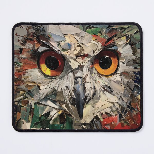 Item preview, Colorful Abstract Owl Portrait designed and sold by lautir.