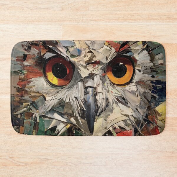 Item preview, Colorful Abstract Owl Portrait designed and sold by lautir.