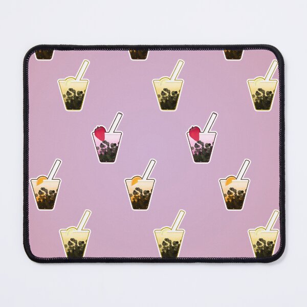 Item preview, Pastel Fruit Bubble Tea Pattern  designed and sold by pinkbobabear.