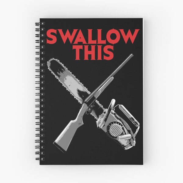 Artikelvorschau, Evil Dead schluckt diese Boomstick Ash Kettensäge entworfen und verkauft von Power Up Prints.