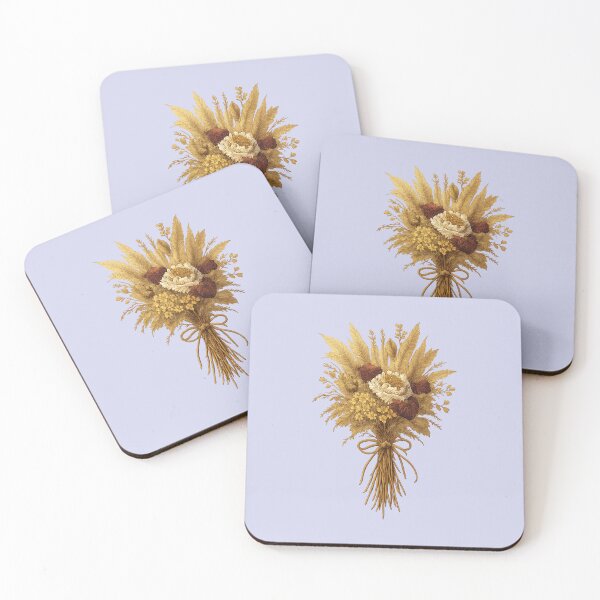 Item preview, Dried Flower Bouquet - Vintage Romantic Valentine Illustration designed and sold by Midnight Garden.
