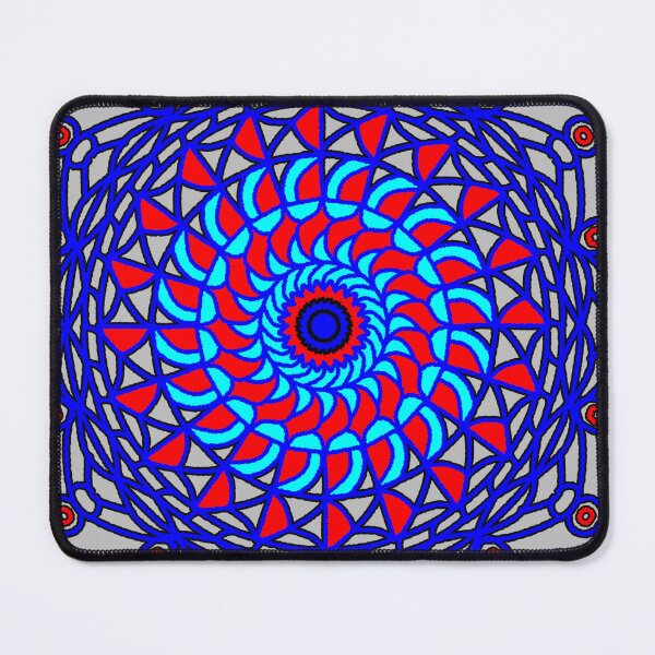 Item preview, "Hypnotic Spiral Mandala with Radiant Petals and Eye Symbols" designed and sold by nighttime1990.