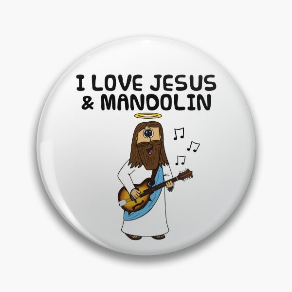 Item preview, I Love Jesus And Mandolin, Christian Musician Funny designed and sold by doodlerob.