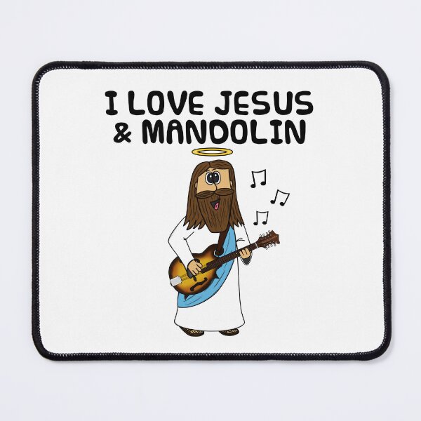 Item preview, I Love Jesus And Mandolin, Christian Musician Funny designed and sold by doodlerob.