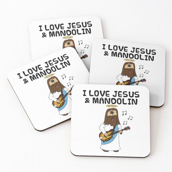 Item preview, I Love Jesus And Mandolin, Christian Musician Funny designed and sold by doodlerob.