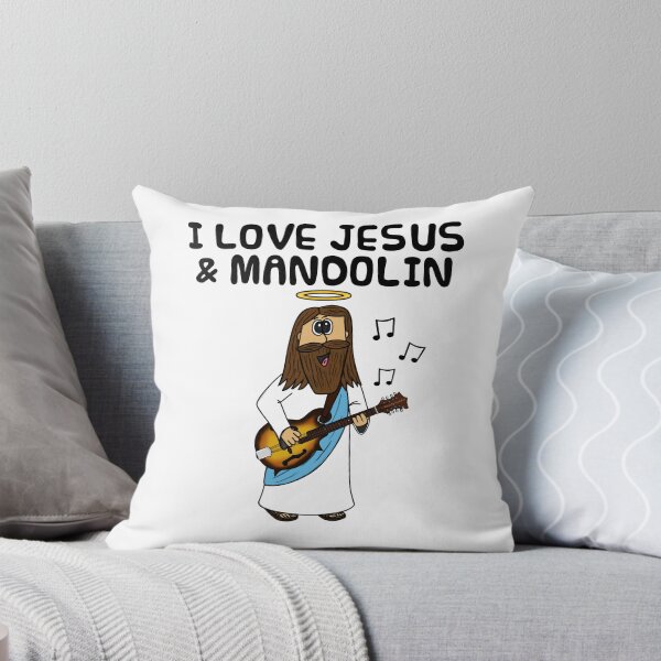 Item preview, I Love Jesus And Mandolin, Christian Musician Funny designed and sold by doodlerob.