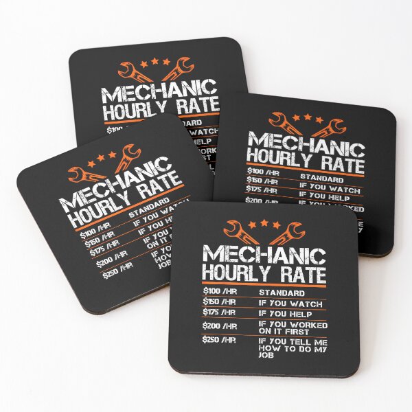 Item preview, Funny Mechanic Hourly Rate Auto Car Mechanic Labor Rates designed and sold by ChestOutLoud.