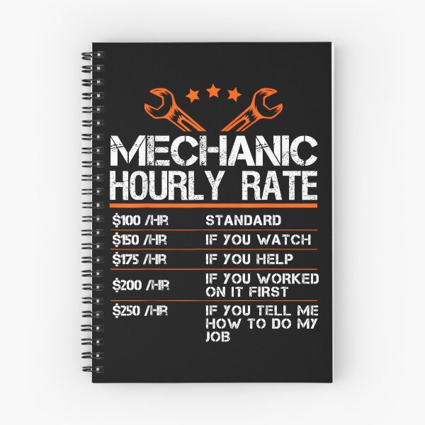 Item preview, Funny Mechanic Hourly Rate Auto Car Mechanic Labor Rates designed and sold by ChestOutLoud.