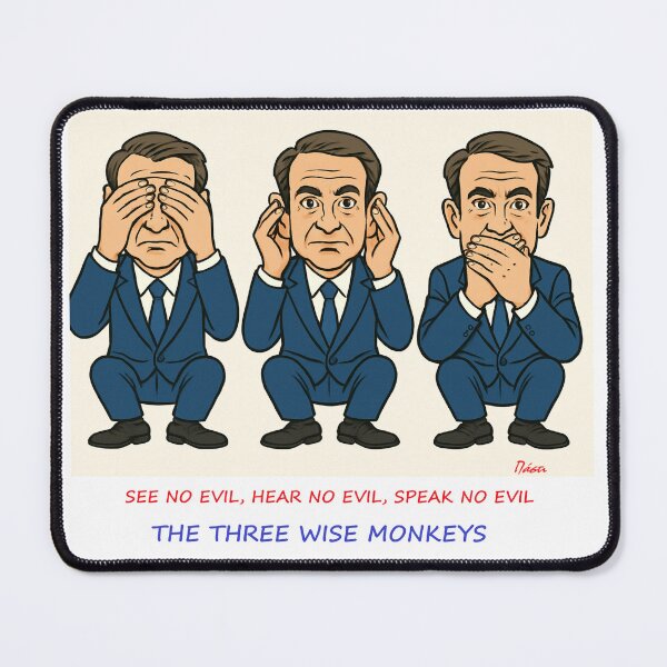 Item preview, the three wise monkeys designed and sold by TIPOTENIOS.
