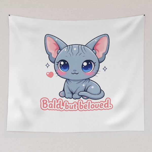 Item preview, Bald but Beloved Sphynx Cat designed and sold by Furvisors.