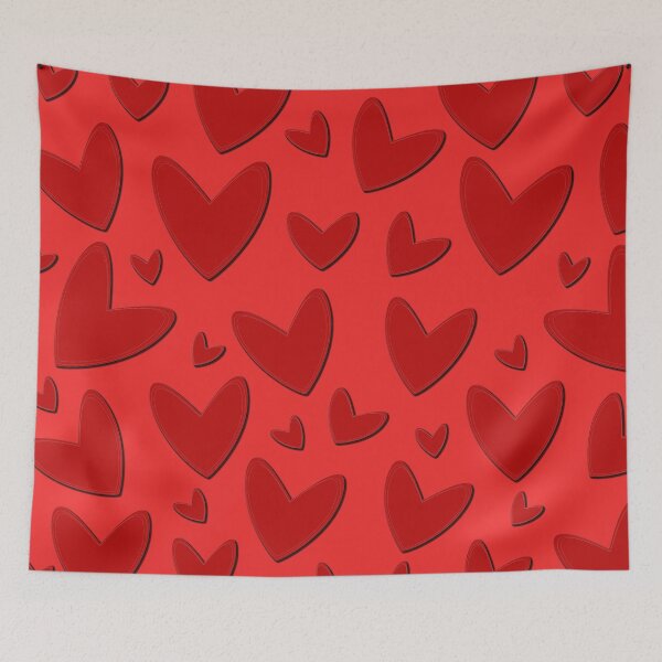 Item preview, Modern Romantic Red Hearts Pattern - Vibrant Valentine’s Day Aesthetic designed and sold by DeeLulu.