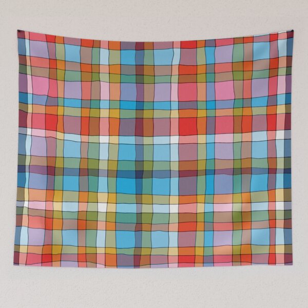Item preview, Colorful Plaid Funky Rustic Retro Contemporary Pattern designed and sold by kierkegaard.