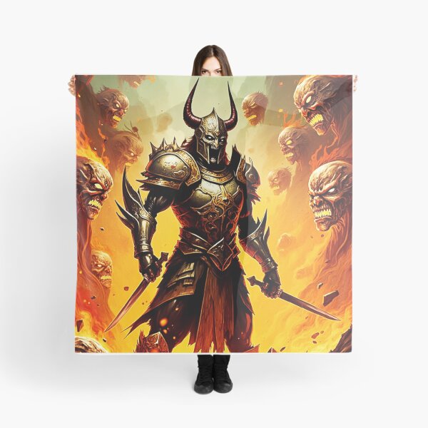 Item preview, dark fantasy doom slayer designed and sold by Mudikeys.