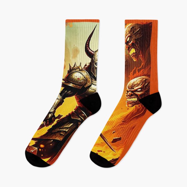 Item preview, dark fantasy doom slayer designed and sold by  Mudikeys.