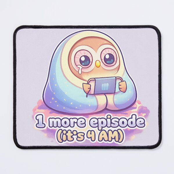 Item preview, Funny Night Owl - 1 More Episode (It's 4 AM) Binge Watching Aesthetic designed and sold by TrendznHitz.