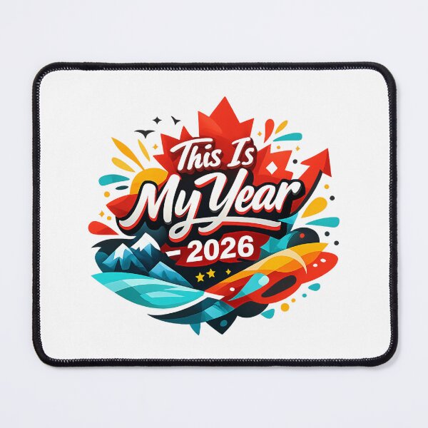 Item preview, This Is My Year 2026 – Design Motivation Canada with Maple Leaf, Nature and Positive Energy | New Year 2026 T-Shirt designed and sold by mocci10.