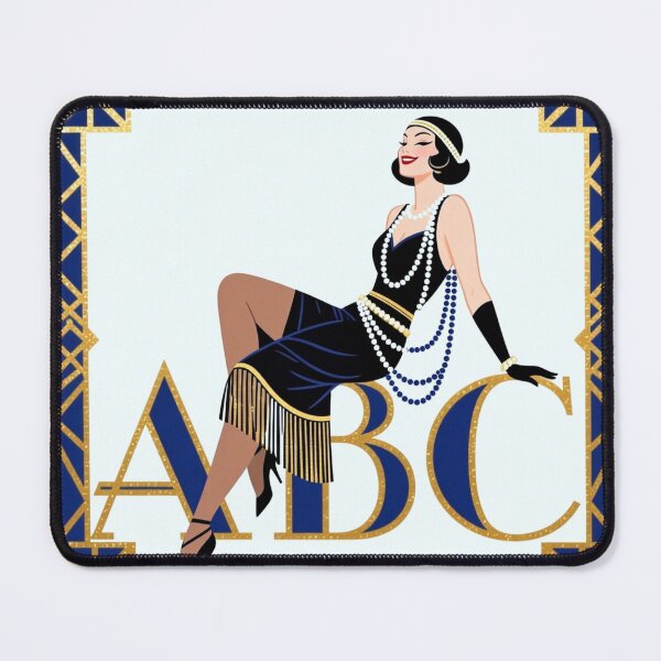 Item preview, Art Deco Flapper Girl ABC designed and sold by Talpha.