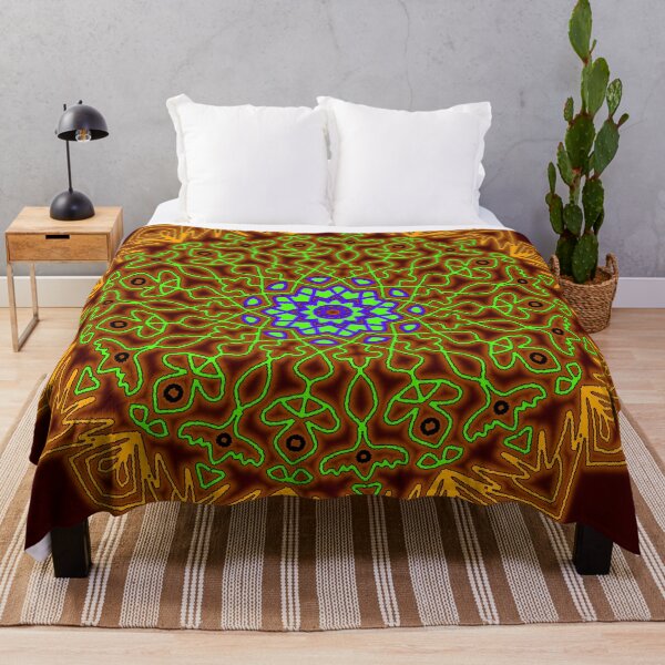 Item preview, Celestial Star Mandala with Floral Vines and Fiery Borders" designed and sold by nighttime1990.