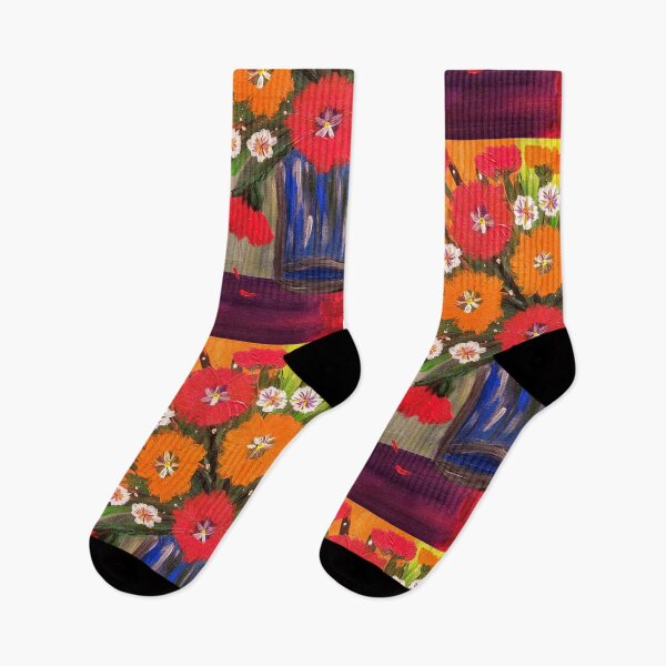 Item preview, Classic Harmony: Red, Yellow & Blue Wildflowers designed and sold by kkartwork.