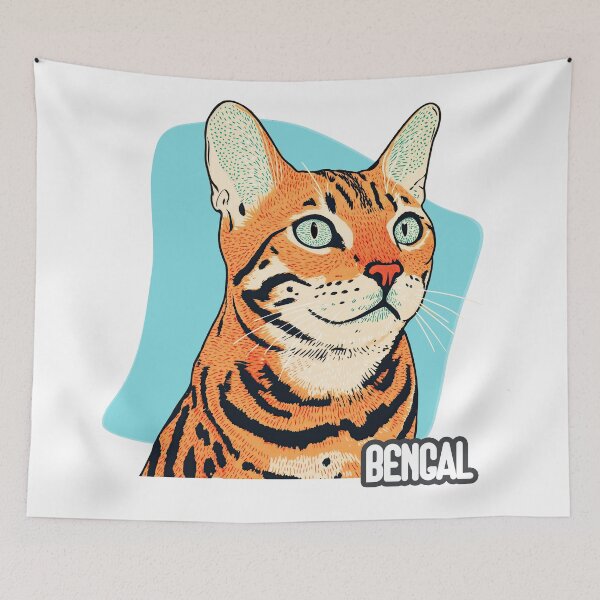 Item preview, Bengal Blaze: Wild Elegance in Vivid Form designed and sold by ForeverPrintsOK.