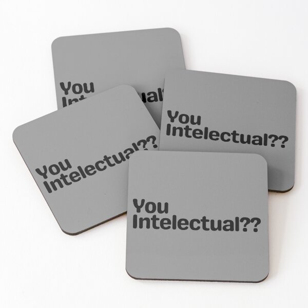Item preview, You Intelectual?? – Funny Sarcastic Grammar Meme Quote designed and sold by Fontasticc.