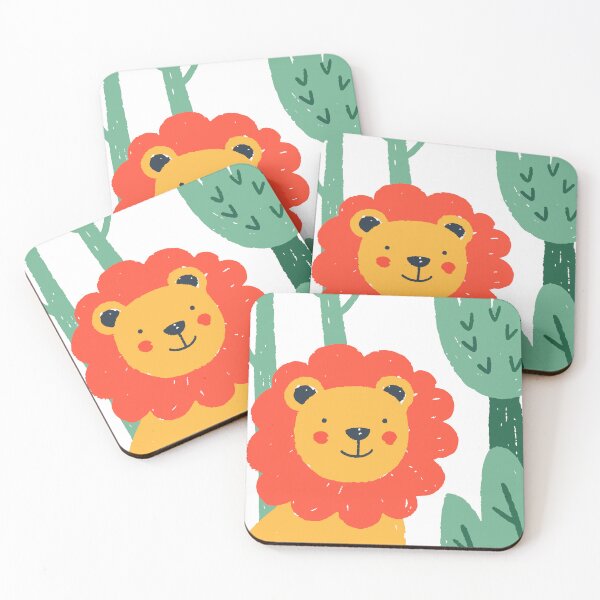 Item preview, Cute Lion Illustration – Playful Nursery Animal Art designed and sold by parspresents.