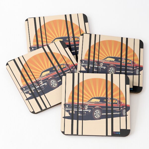 Item preview, For Mustan Fastbac 1967, retro illustration 6 designed and sold by Neon G.