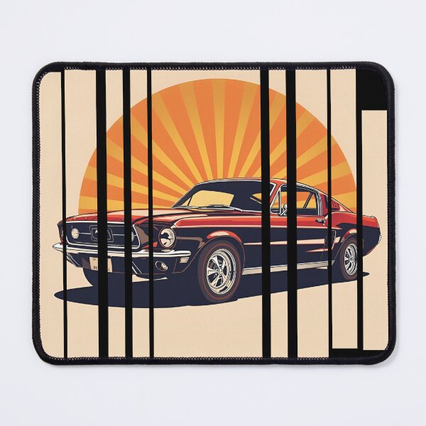 Item preview, For Mustan Fastbac 1967, retro illustration 6 designed and sold by Neon G.