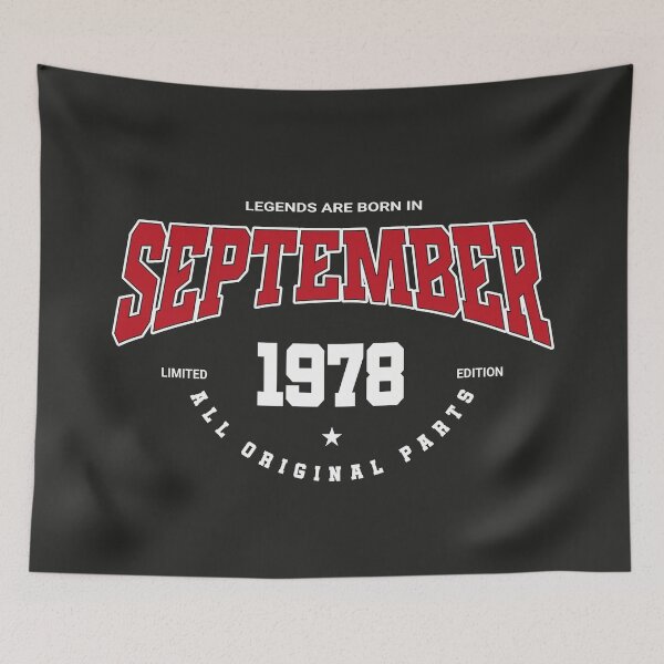 Item preview, September legends 1978 designed and sold by HB Shirts.