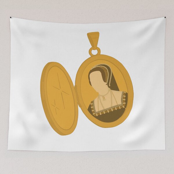 Item preview, Queen Tudor Anne Boleyn Gold Locket designed and sold by FreeOrca.