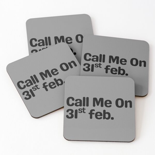 Item preview, Call Me On 31st feb. designed and sold by Fontasticc.