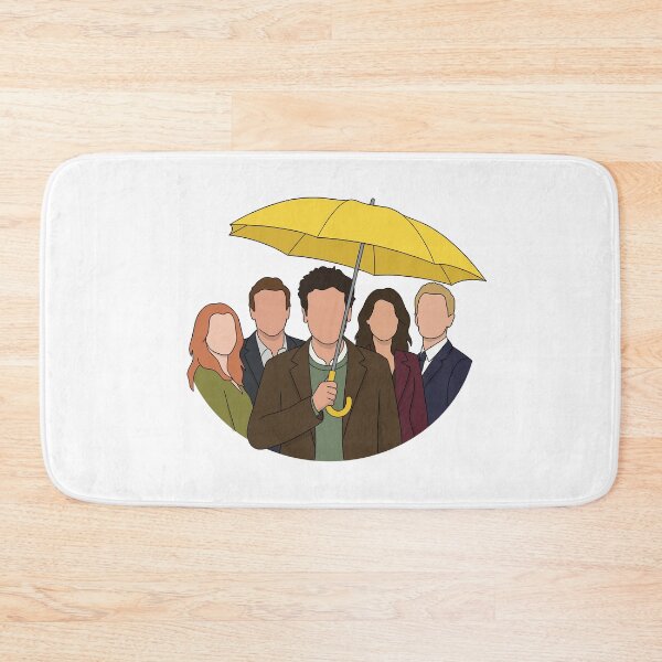 Item preview, How I Met Your Mother Gang Under Umbrella designed and sold by Screen Lore.