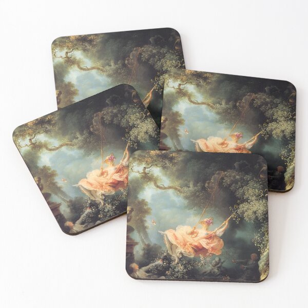 Item preview, Coquette The Swing - Fragonard Rococo Art Parody with Pink Bow designed and sold by Open Canvas.