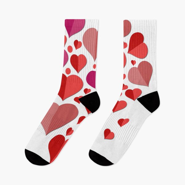 Item preview, 3D Paper Cut Heart Mosaic - Multi-Tone Red & Pink Valentine Aesthetic designed and sold by DeeLulu.