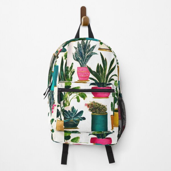 Item preview, Colorful Houseplants Pattern | Modern Botanical Plant Illustration designed and sold by ClaraToneStudio.
