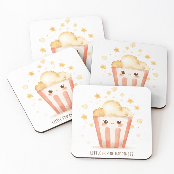 Item preview, Cute Popcorn Cup, Kawaii Snack Illustration designed and sold by Moodune.
