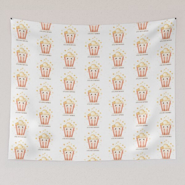 Item preview, Cute Popcorn Cup, Kawaii Snack Illustration designed and sold by Moodune.