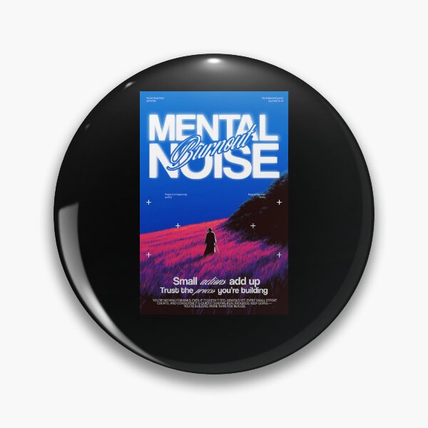 Item preview, Mental Noise Burnout – Minimal Mental Health Quote designed and sold by Terrero.