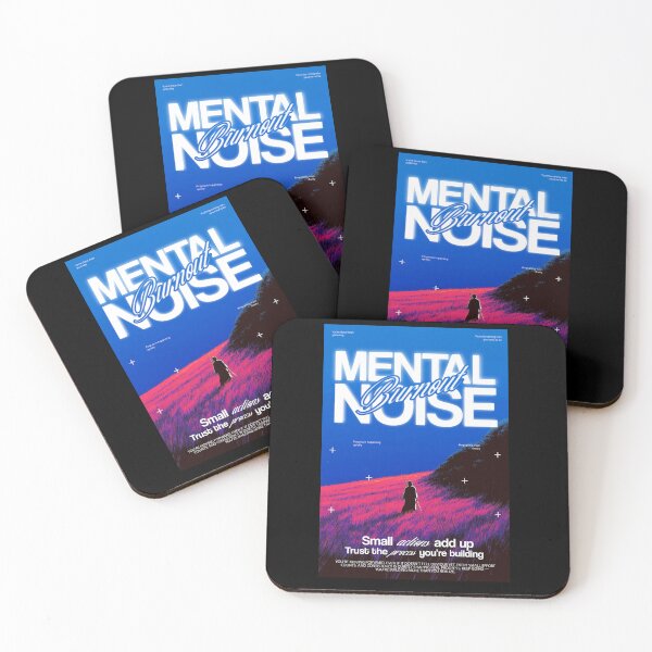 Item preview, Mental Noise Burnout – Minimal Mental Health Quote designed and sold by Terrero.