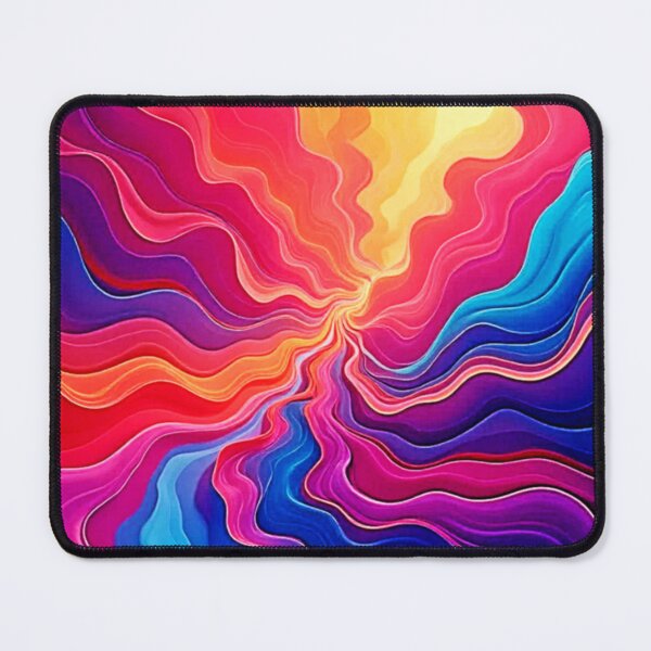 Item preview, Vivid Waves: Abstract Neon Energy Flow Art designed and sold by Health And Fitness Posts e-Store.