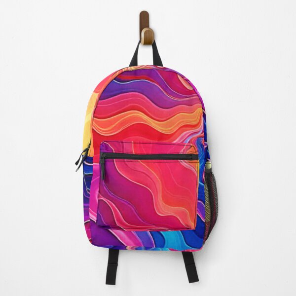 Item preview, Vivid Waves: Abstract Neon Energy Flow Art designed and sold by Health And Fitness Posts e-Store.
