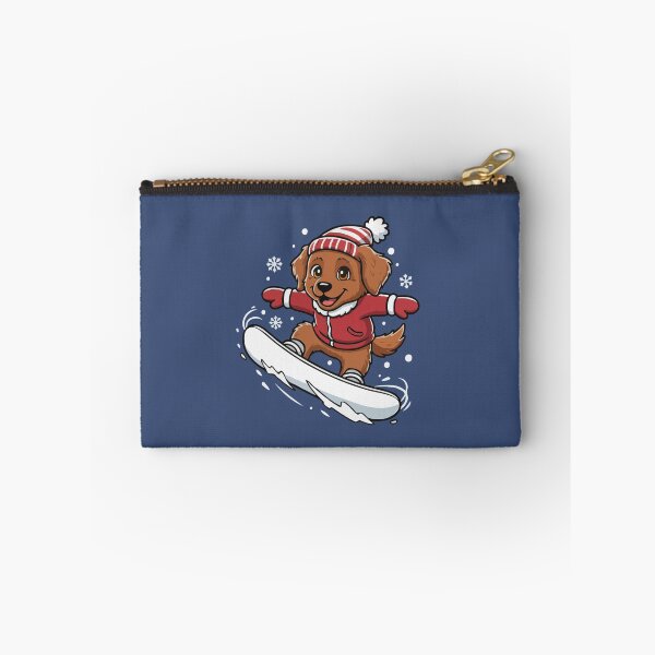 Item preview, Cute Chesapeake Bay Retriever Snowboarding Puppy | Happy Winter Puppy designed and sold by The Real Life Symphony.