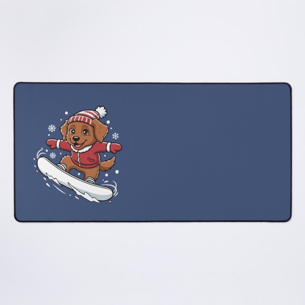 Item preview, Cute Chesapeake Bay Retriever Snowboarding Puppy | Happy Winter Puppy designed and sold by The Real Life Symphony.